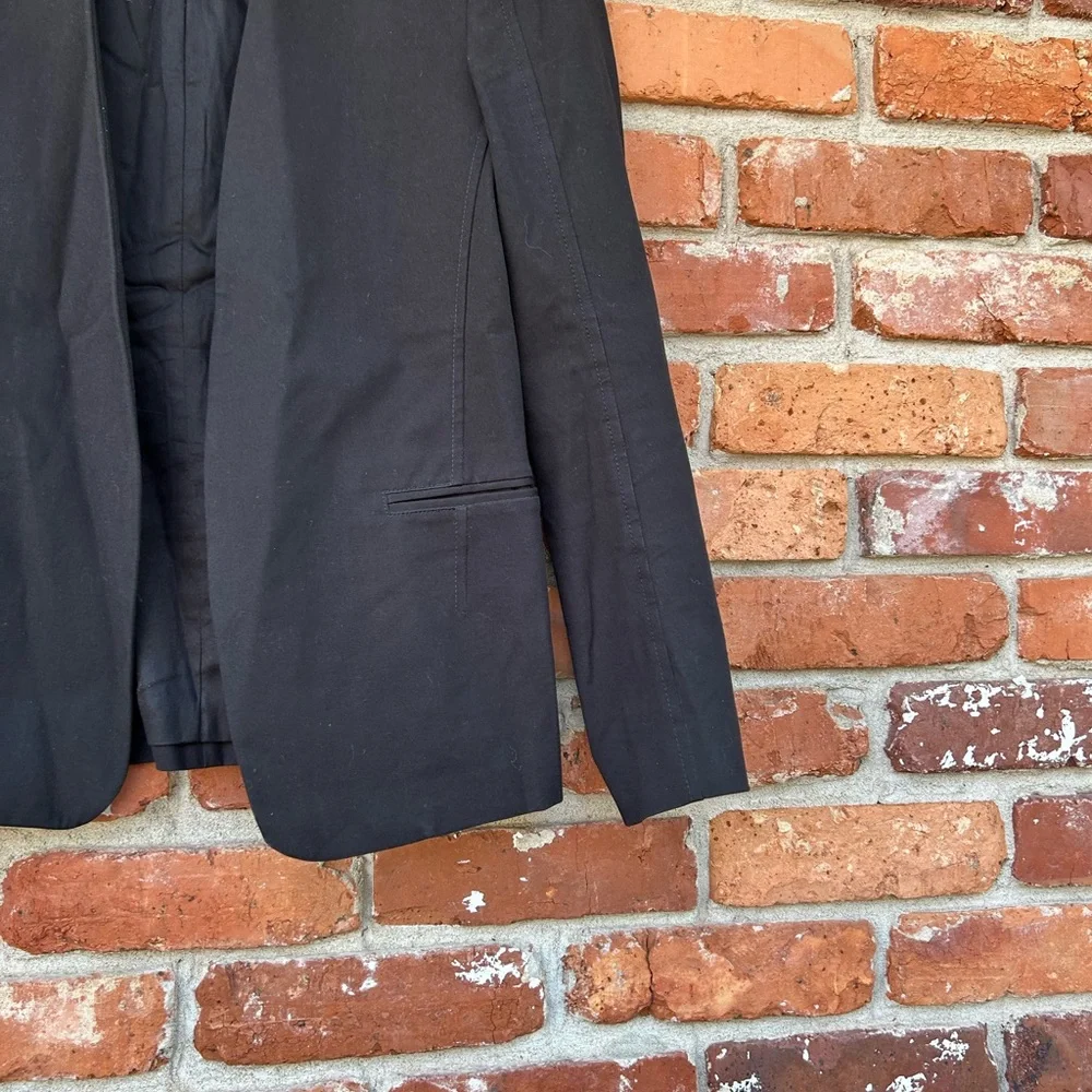 Theory Tadean Black Open Front Blazer Size 10 - Picture 7 of 7